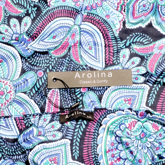 Arolina Classic & Comfy Colorful Wide Leg Stretch Pants (XXL) - Picture 5 of 9